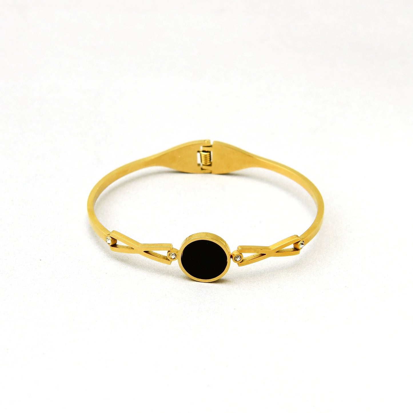 Cross Engulfing Black Dot Bracelet