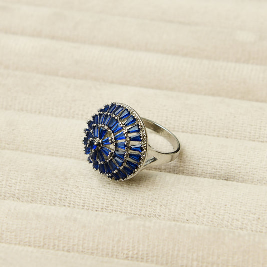 Royal Blue Silver Ring