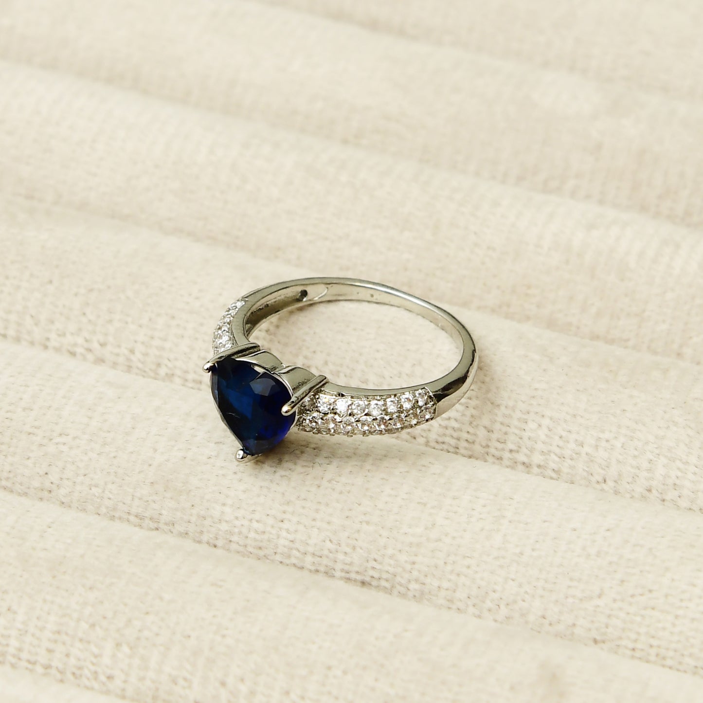 Blue Heart Valentine Ring